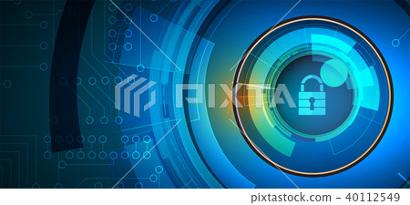 Technology security concept. Modern safety back Technology security concept. Modern safety back 40112549