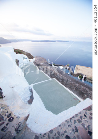 White architecture on Santorini island, Greece. White architecture on Santorini island, Greece. 40112554