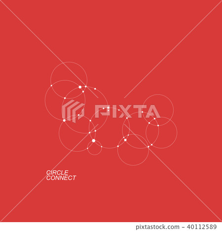 Abstract background with overlapping circles. Vector illustration Abstract background with overlapping circles. Vector illustration 40112589