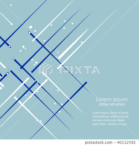 Overlapping squares and line background. Vector illustration 40112592