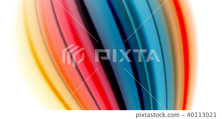 Gel jelly fluid flowing liquid rainbow style colours, wave abstract background, modern minimal 40113021