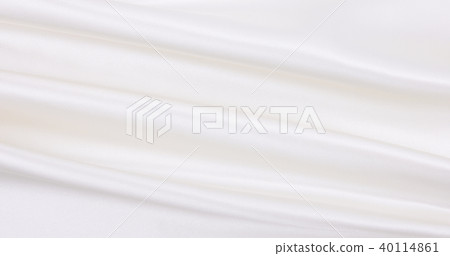 Smooth elegant white silk or satin luxury cloth 40114861