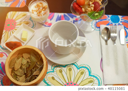 Breakfast with coca tea 40115081