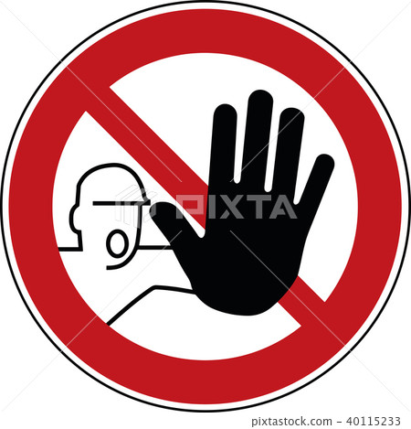 no trespass sign - trespassing prohibited symbol no trespass sign - trespassing prohibited symbol 40115233