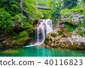 Sum waterfall Radovna River Vintgar Gorge Slovenia 40116823