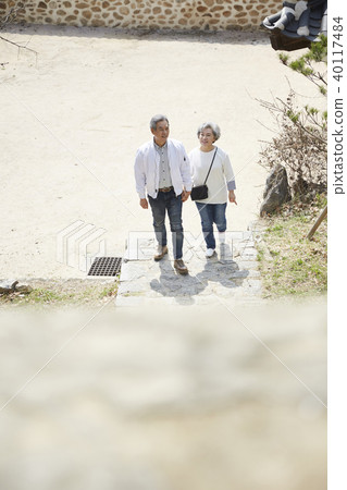 生活，老夫妻，丈夫，妻子，在一起 40117484