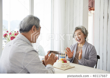 Life, old couple, husband, wife, together 40117887