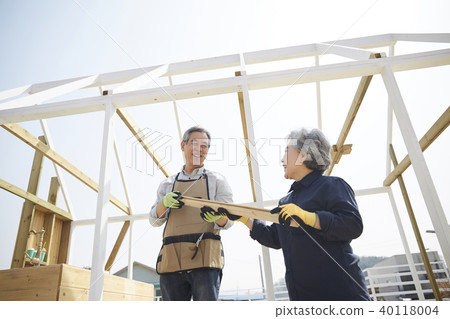 Life, old couple, husband, wife, together 40118004