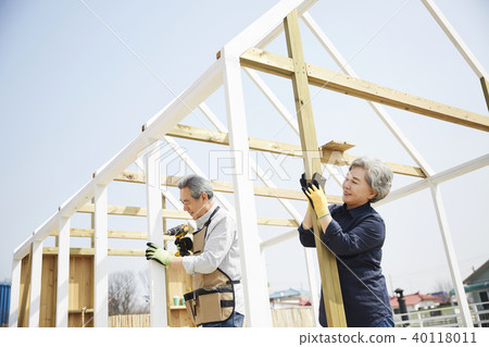 Life, old couple, husband, wife, together 40118011