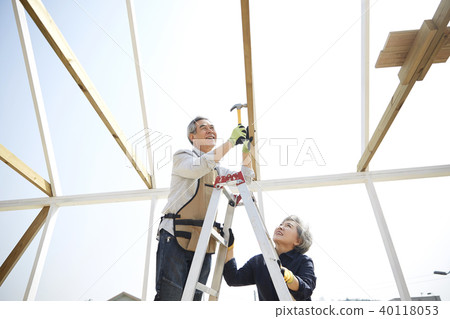 生活，老夫妻，丈夫，妻子，在一起 40118053