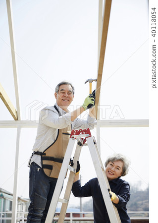 Life, old couple, husband, wife, together 40118054