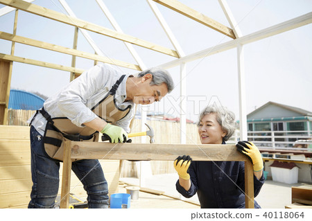 Life, old couple, husband, wife, together 40118064