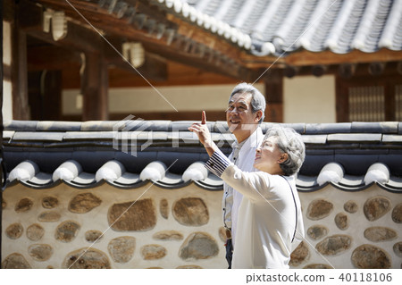 生活，老夫妻，丈夫，妻子，在一起 40118106