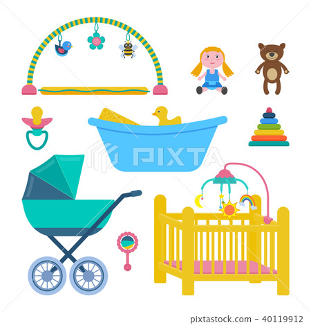 Baby room vector set 40119912