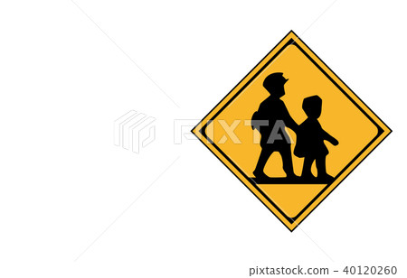 有道路標誌警告學校,幼兒園,托兒所 有道路標誌警告學校,幼兒園,托兒所 40120260
