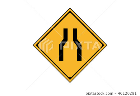 Road sign warning veterinarian decrease 40120281