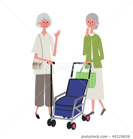 Senior woman talking Senior woman talking 40120626