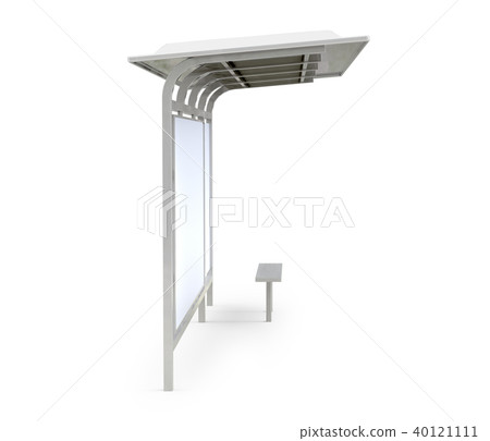 3D render bus shelter 3D render bus shelter 40121111