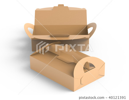 Kraft box with handle Kraft box with handle 40121391