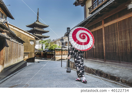 京都日式風格形象和服女 40122734