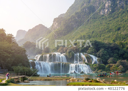 Ban Gioc waterfall in north of Vietnam Ban Gioc waterfall in north of Vietnam 40122776