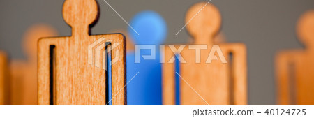 Little plastic blue toy figure stand out Little plastic blue toy figure stand out 40124725
