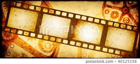 Grunge background with retro filmstrips Grunge background with retro filmstrips 40125158