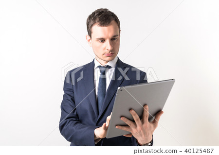 平板電腦的男士 40125487