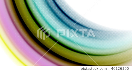 Gel jelly fluid flowing liquid rainbow style colours, wave abstract background, modern minimal 40126390
