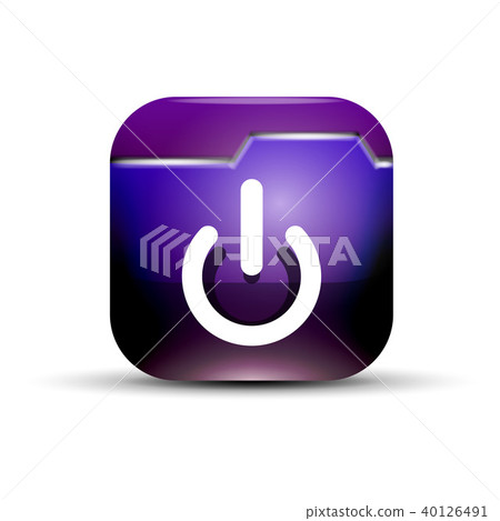 Techno futuristic start power button Techno futuristic start power button 40126491