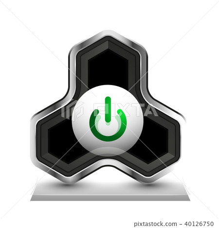 Techno futuristic start power button 40126750