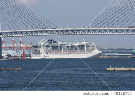 MSC Splendida to be anchored at Yokohama Port Daikokufuto MSC Splendida to be anchored at Yokohama Port Daikokufuto 40126793