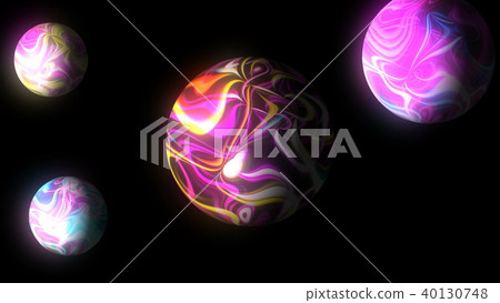 Sphere with glowing bright lines on black, 3d render background, computer generating Sphere with glowing bright lines on black, 3d render background, computer generating 40130748