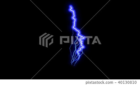 Blue lightning in black space, beautiful stormy sky, 3d render backdrop, computer genrating Blue lightning in black space, beautiful stormy sky, 3d render backdrop, computer genrating 40130810