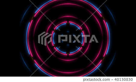 Abstract neon lines in space, 3d rendering Abstract neon lines in space, 3d rendering 40130830