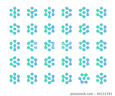 Innovation technology seal set. Isolated biology, chemistry concept logo. AI logotype collection Innovation technology seal set. Isolated biology, chemistry concept logo. AI logotype collection 40131391