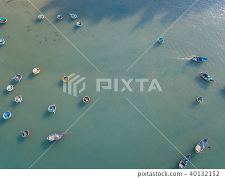 Aerial view fishing harbour market in Mui Ne Aerial view fishing harbour market in Mui Ne 40132152