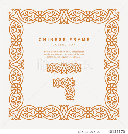 Traditional Chinese Golden Frame Tracery Design 40133170