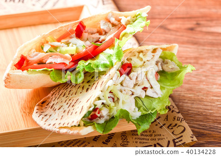 食品單Kuchibukuro麻mo Kushime Sara Sayasai Kyokai皮塔餅麵包沙拉皮塔餅麵包沙拉 40134228