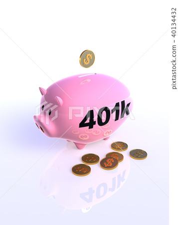 CG pig money box $ 401k CG pig money box $ 401k 40134432