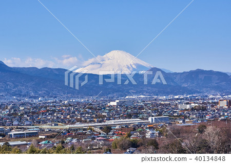 Kanagawa Prefecture Mt. Fuji and the town of Odawara Kanagawa Prefecture Mt. Fuji and the town of Odawara 40134848