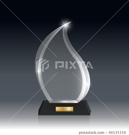 Transparent Realistic Acrylic Glass Trophy Award 40135158