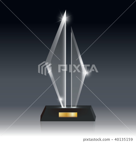 Transparent Realistic Acrylic Glass Trophy Award 40135159