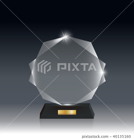 Transparent Realistic Acrylic Glass Trophy Award 40135160