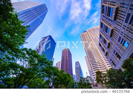 Tokyo Nishi-Shinjuku Skyscraper Street Tokyo Nishi-Shinjuku Skyscraper Street 40135766