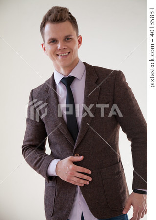 Portrait of a handsome man in a business suit Portrait of a handsome man in a business suit 40135831