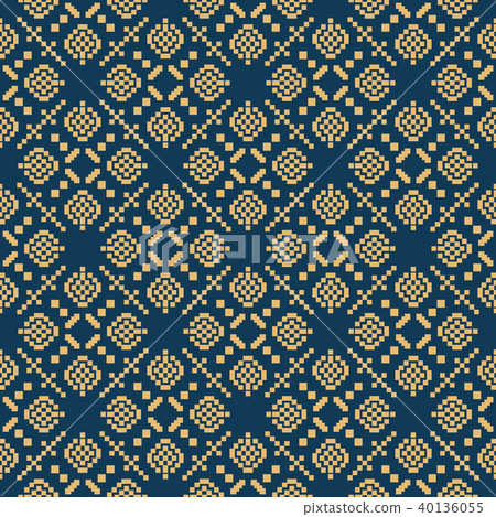 Seamless background southeast Asian aboriginal 40136055