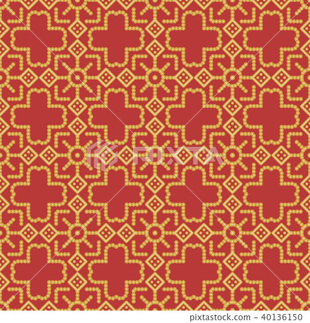 Seamless background southeast Asian aboriginal 40136150