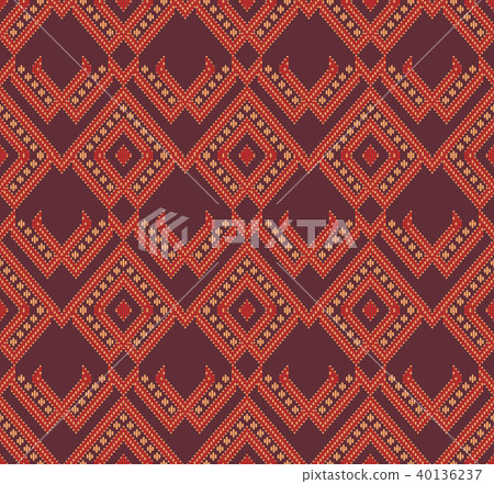 Seamless background southeast Asian aboriginal 40136237