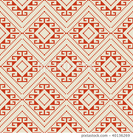 Seamless background southeast Asian aboriginal 40136269